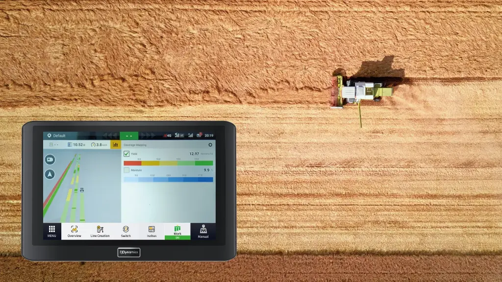 Yield and Moisture monitoring at your fingertips